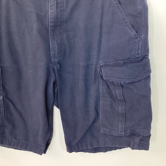 Carhartt Rugged Flex Relaxed Fit Canvas Cargo Work Shorts - Navy - 38 - Picture 4 of 8